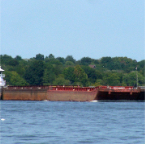 Tug Boat With Barges